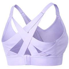Brooks Drive Interlace Run Womens Purple Sports Bra