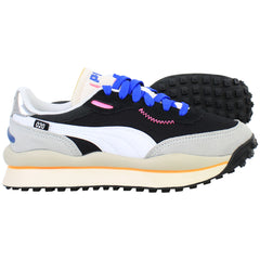 Puma Style Rider Play On Mens Black/Grey Trainers