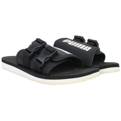Puma Wilo Lux Nylon Mens Black Sliders