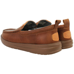 Hey Dude Wally Grip Mens Brown Shoes