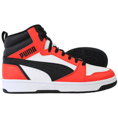 Puma Rebound v6 Mens White/Red Trainers