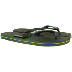 Havaianas Brasil Logo Unisex Dark Green Flip-Flops