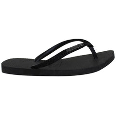 Havaianas Slim Glitter Womens Black Flip-Flops