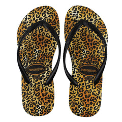 Havaianas Slim Leopard Womens Brown Flip-Flops