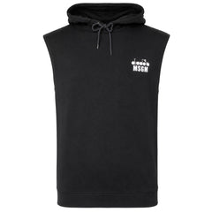 Diadora Logo Mens Black Hooded Tennis Vest