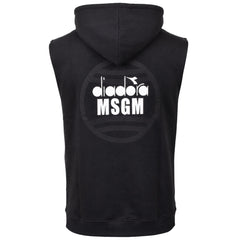 Diadora Logo Mens Black Hooded Tennis Vest