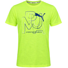 Puma Performance Mens Yellow T-Shirt