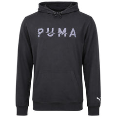 Puma Cloudspun Branded Mens Black Hoodie