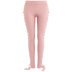 Puma x Rihanna Fenty Boxing&Bomber Lacing Womens Pink Leggings
