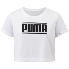 Puma Style Logo Kids White Top