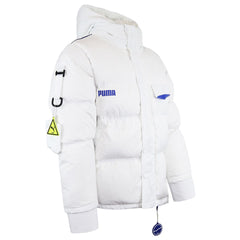 Puma x Ader Error Mens White Down Puffer Coat
