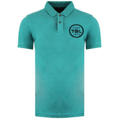 Timberland Logo Mens Green Polo Shirt
