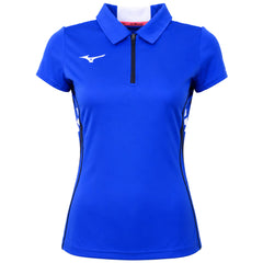 Mizuno Wom Hex Rect Womens Blue Polo Shirt