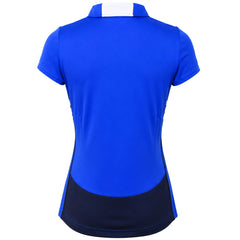 Mizuno Wom Hex Rect Womens Blue Polo Shirt