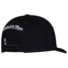 Mitchell & Ness Branded Pinscript Classic Black Cap