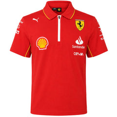 Puma x Scuderia Ferrari Team Kids Red Polo Shirt