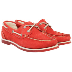 Timberland Classic Womens Red Boat Shoes