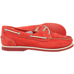 Timberland Classic Womens Red Boat Shoes