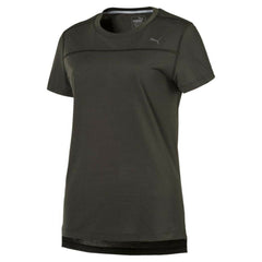 Puma Logo Womens Khaki T-Shirt