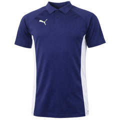 Puma Teamliga Mens Navy Padel Polo Shirt