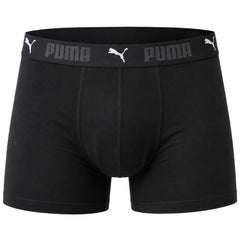 Puma 2-Pack Sport Cotton Mens Black Boxer Shorts