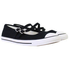 Converse Chuck Taylor All Star Dainty Mary Jane Womens Black Plimsolls