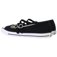 Converse Chuck Taylor All Star Dainty Mary Jane Womens Black Plimsolls