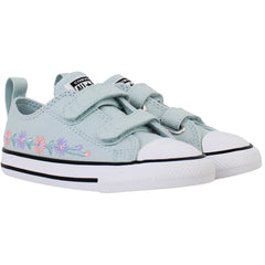 Converse Chuck Taylor 2V OX Kids Light Blue Plimsolls