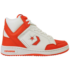 Converse Weapon Mid Unisex White/Orange Trainers