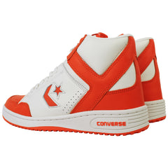 Converse Weapon Mid Unisex White/Orange Trainers