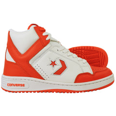 Converse Weapon Mid Unisex White/Orange Trainers