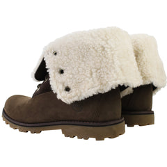 Timberland 6inch Shearling Kids Brown Boots