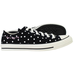 Converse Chuck Taylor All Star Polka Dots Womens Black Plimsolls