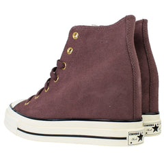 Converse Chuck 70 Wedge Hi Womens Burgundy Plimsolls