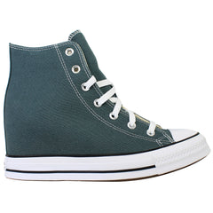 Converse Chuck Taylor Wedge Hi Womens Dark Green Plimsolls