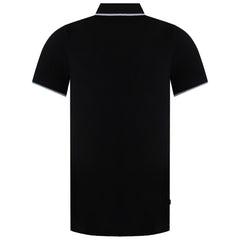 Timberland Pique Tipped Mens Black Polo Shirt