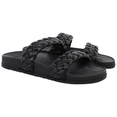 Roxy Slippy Braided Womens Black Sliders