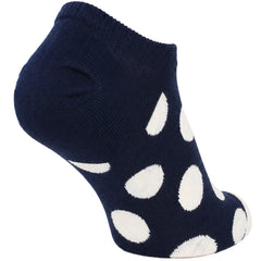 Happy Socks 1-Pack Navy Big Dot No Show