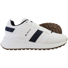 Ben Sherman Jackman Retro Mens White Trainers