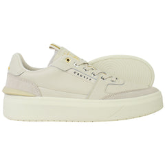 Cruyff Endorsed Tennis Mens Beige Trainers