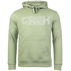 Crosshatch Kendrick Printed Mens Sage Hoodie