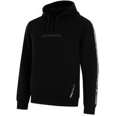 Crosshatch Apollos Panel Tape Mens Black Hoodie