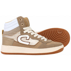 Cruyff Campo High Kids Brown Trainers