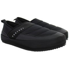 Castore Logo Mens Black Slippers