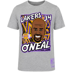 Mitchell & Ness NBA Los Angeles Lakers Shaquille O'Neal Kids Grey T-Shirt