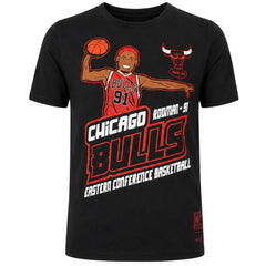 Mitchell & Ness NBA Chicago Bulls Rodman Dennis Kids Black T-Shirt