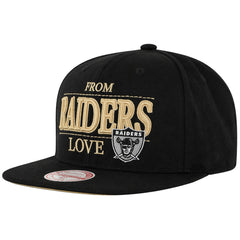 Mitchell & Ness NFL Oakland Raiders With Love Black Cap