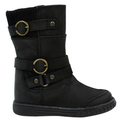 Hush Puppies Lela Kids Black Boots