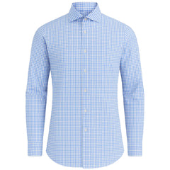 Hackett Checkered Mens Blue/White Shirt