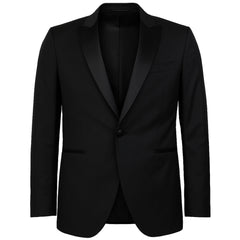 Hackett London Plain Mens Black Blazer